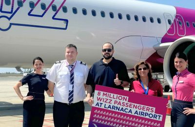 Wizz Air celebrates 8M passengers milestone at Larnaca airport