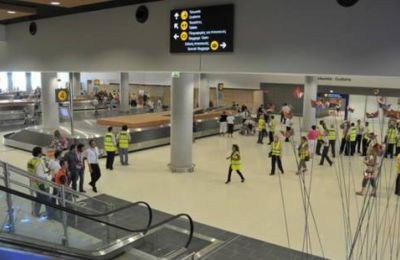 Larnaca International Airport arrivals FB photo