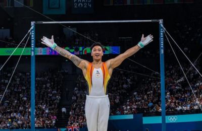 Marios Georgiou achieves historic Olympic finish despite fall