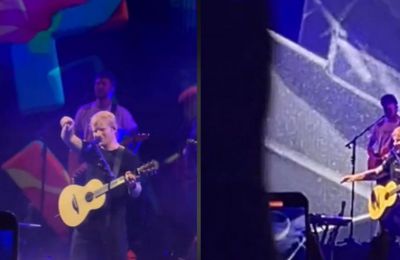 Proposal steals the spotlight at Ed Sheeran's Larnaca concert (vid)