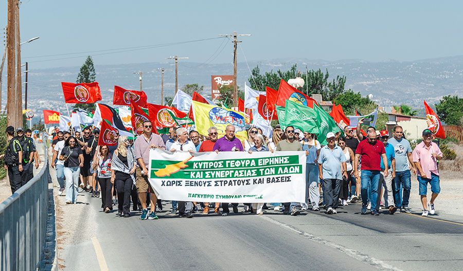 Protests erupt at Akrotiri against Israeli airstrikes and British military bases