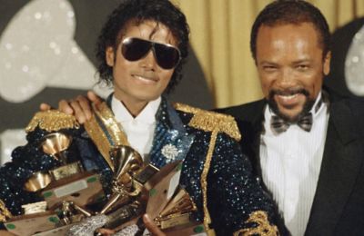 File photo of Michael Jackson and Quincy Jones at Grammy Awards - AP Photo