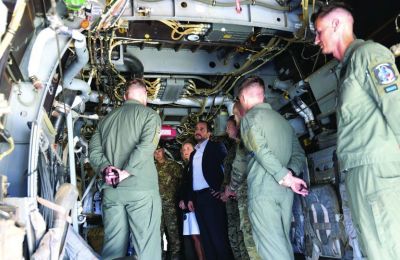 The President of the Republic Nikos Christodoulidis had visited the ''Andreas Papandreou'' Air Base together with American Senators