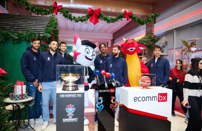 The EuroBasket Trophy Visits ECOMMBX Offices