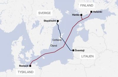 Two key undersea communication cables cut in Baltic Sea