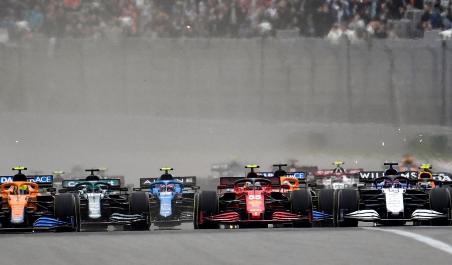 F1 start of race, FB photo