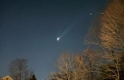 Multiple drones are seen over Bernardsville, N.J., Dec. 5, 2024. (Brian Glenn/TMX via AP, FILE)