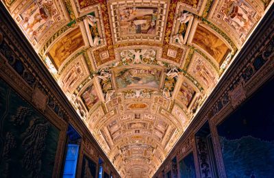 A photo of one of the ceilings in the Vatican museum - Unsplash