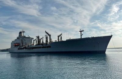 USNS Laramie makes pit stop at Port of Limassol