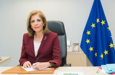 File photo of Stella Kyriakides as EU Health Commissioner