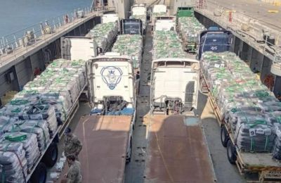 Over 50 tonnes of humanitarian aid ready for Gaza from Limassol port