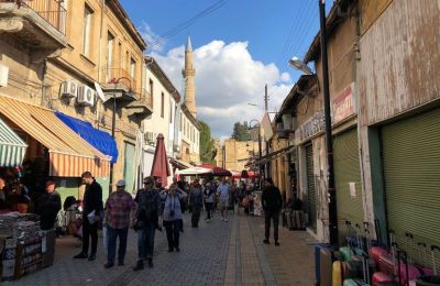 File photo of the streets in Old Nicosia in the occupied area.