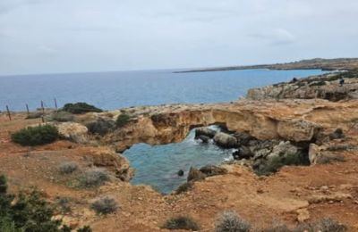 Reforestation effort took place in a former landfill site at Cape Greco. Photo courtesy of yuliacyprus_travel Instagram.