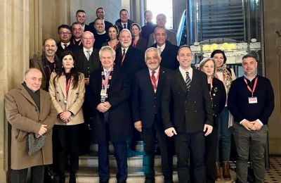 Representatives discussing collective wisdom and lessons from Switzerland's federal model. Photo credit: Cumhuriyetci Turk Partisi Facebook