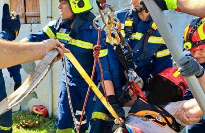 Man finds himself in a crappy situation after falling into septic tank