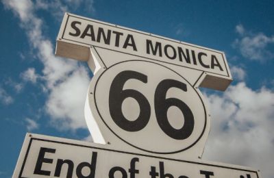 File photo of sign in Santa Monica, California, Unsplash