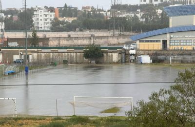 Rain drenches Cyprus, Makarios Stadium now a mini lake