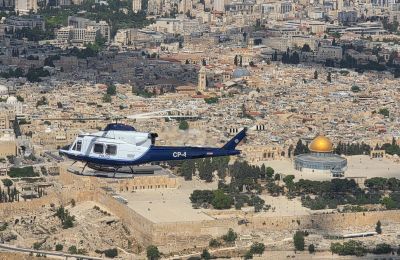 ‘Akritas’ assisted in battling wildfires before returning to Larnaca. Photo courtesy of Israel in Cyprus Facebook