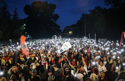 Protesters reject Ankara’s influence, warning against the spread of political Islam. Photos courtesy of Kibris Postasi Facebook