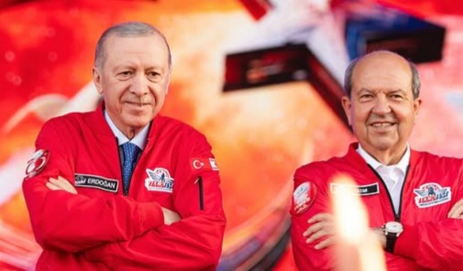 Erdogan and Tatar at Teknofest 2025 held in the occupied North of Cyprus