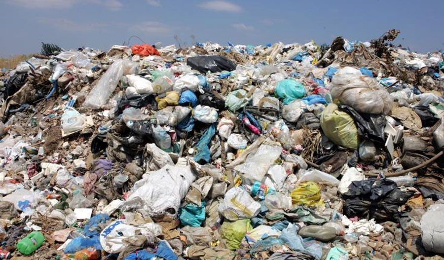 File photo of a illegal garbage dump in Cyprus