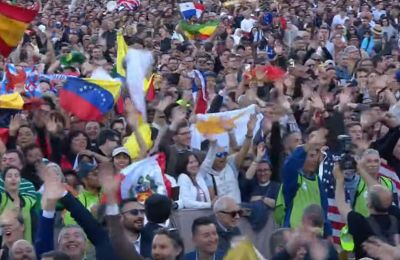 As white smoke rose, Cyprus was there too