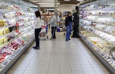 File photo of the dairy section at Alpha Mega supermarket in Engomi