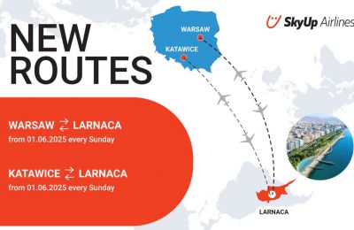 SkyUp™ launches direct flights from Poland to Greece, Cyprus, and Bulgaria