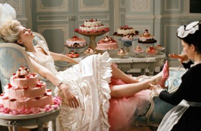 Screen shot of the movie Marie Antoinette starring Kirsten Dunst.
