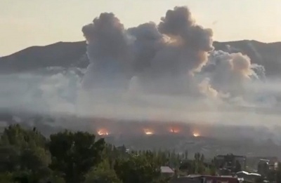 Iran says Israeli strike hit Tabriz Airport; vows swift response. Photo screen captured from @Faytuks X video.