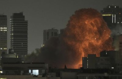 AP photo of a bombed Tel Aviv