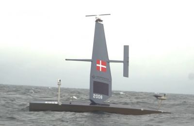 Denmark tests autonomous robotic sailboats to boost maritime security in Baltic and North Seas. Photo screen captured from AP video