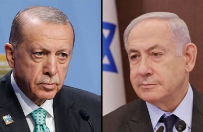 Turkey's Erdogan and Israel's Netanyahu trade barbs. (Facebook photo)