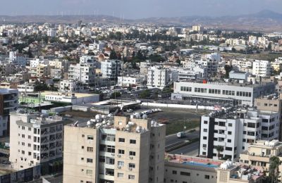 An aerial of the city of Larnaca (by: Philippos Christou)