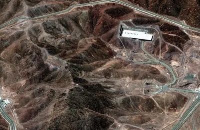 A satellite image of Fordo, one of three Iranian nuclear sites hit by Trump. Photo REUTERS