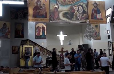 ISIL-linked suicide bomber targets worshippers amid Syria’s ongoing instability. Photos screen captured from Reuters video