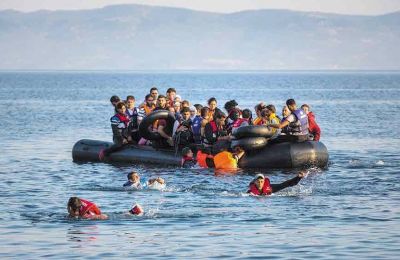 File photo of migrants at sea.