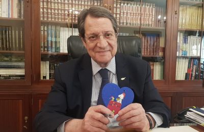 Take this as a promise or a threat, but I’m coming back. Photo courtesy of Nicos Anastasiades Facebook