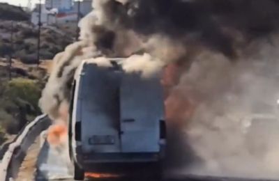 Party leader calls for investigation into van fire. Photo screen captured from @diplarose X video