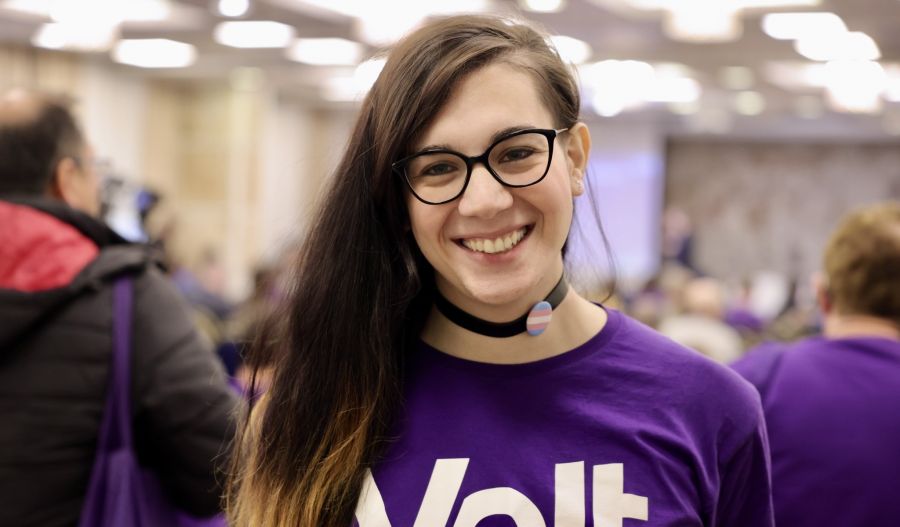 Electra Rome Dochtsi champions justice, digital reform, and inclusion as Greece’s first openly trans party leader. Photo courtesy of Electra Rome Dochtsi Facebook