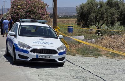 Crime scene in Paphos were victim was found shot dead