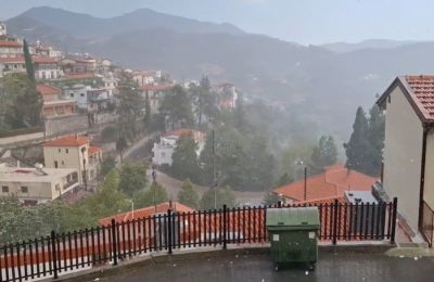 Cyprus sees splash of rain as inland temperatures hit 40°c. Photo screen captured from Demos Papamichael Facebook video