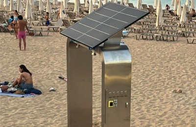 Protaras introduces modern showers with eco-friendly features to improve beachgoers’ experience. Photo credit: Paralimni - Deryneia Municipality Facebook post