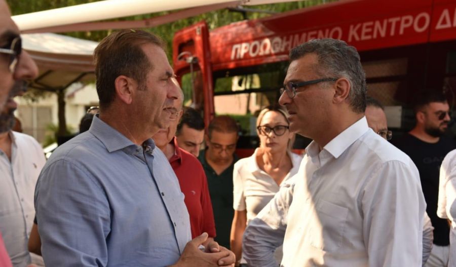 ''Now is the time for solidarity, we are ready to help.'' CTP General Chairman Tufan Erhürman said in a statement from the fire area in Limassol.