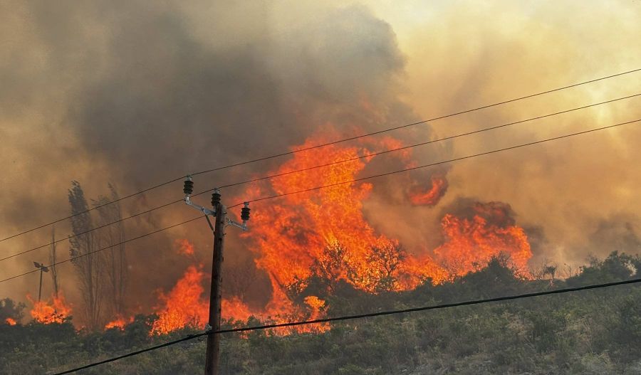 Authorities probe fires in Limassol mountains amid reports of organized malicious acts. Photo courtesy of SupportCY Facebook