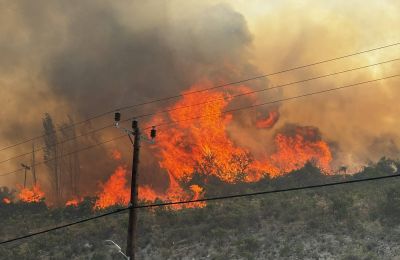 Authorities probe fires in Limassol mountains amid reports of organized malicious acts. Photo courtesy of SupportCY Facebook