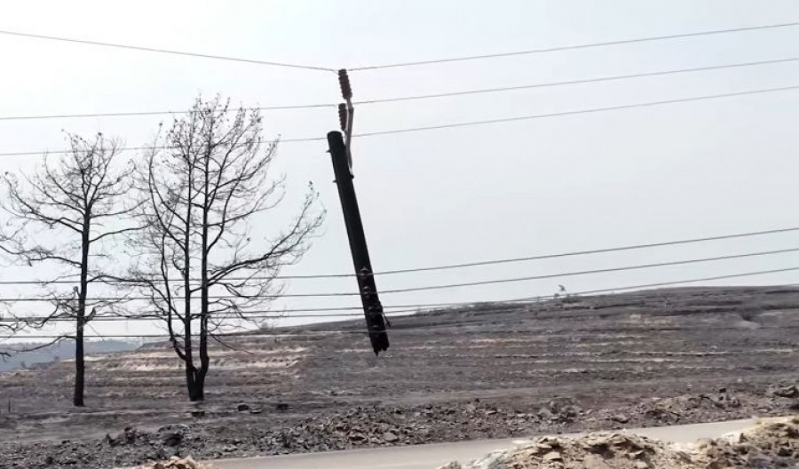 Hundreds of poles replaced, but full restoration in Limassol may take weeks. File photo