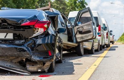 Police investigate multiple accidents on Nicosia–Palaichori Road. Photo courtesy of thegomezfirm.com website