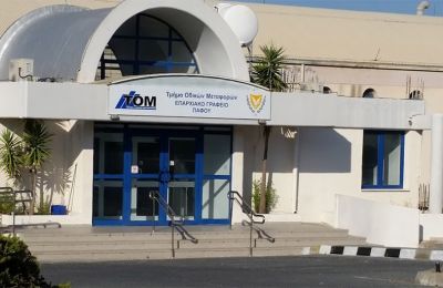 Police probe gunfire at Paphos transport facility. Photo courtesy of Paphoslife.com