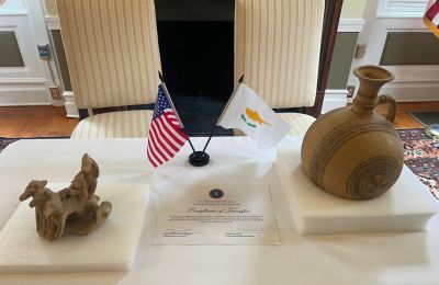 Ancient Cypriot treasures return home after U.S. gallery steps up